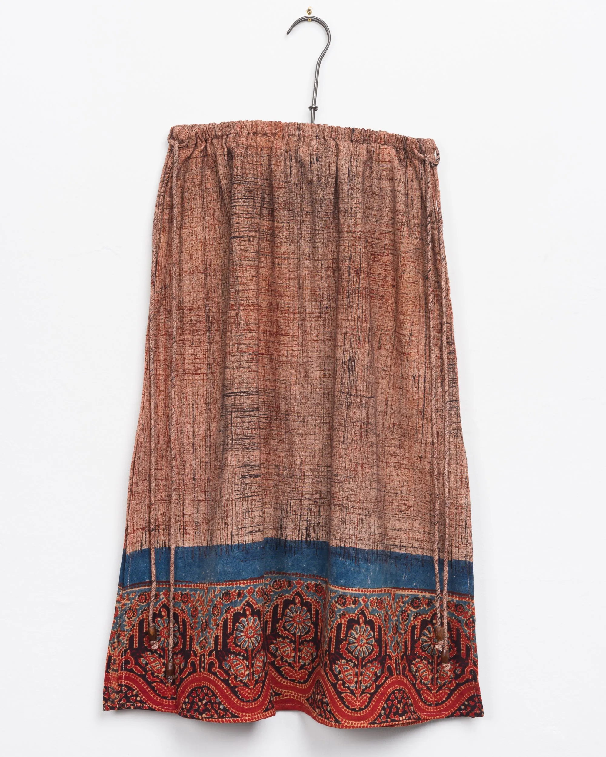 Kavya Skirt in Pomegranate Brushed Border