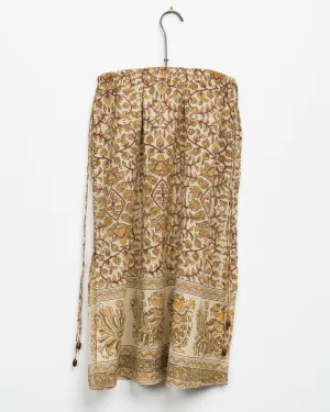 Kavya Skirt in Rust Peacock Border Block