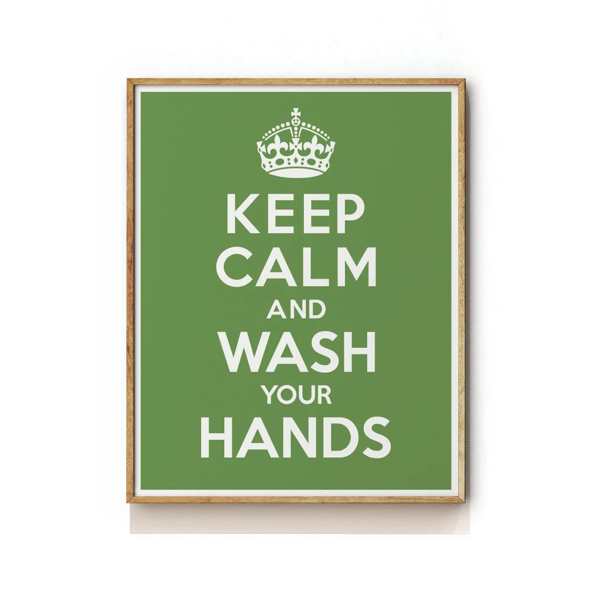 KEEP CALM AND WASH YOUR HANDS ART PRINT
