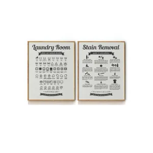 LAUNDRY SYMBOLS & STAIN REMOVAL GUIDE - PRINT SET