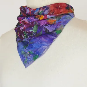 Lavender Dream, 16.5-inch Square Italian Silk Scarf