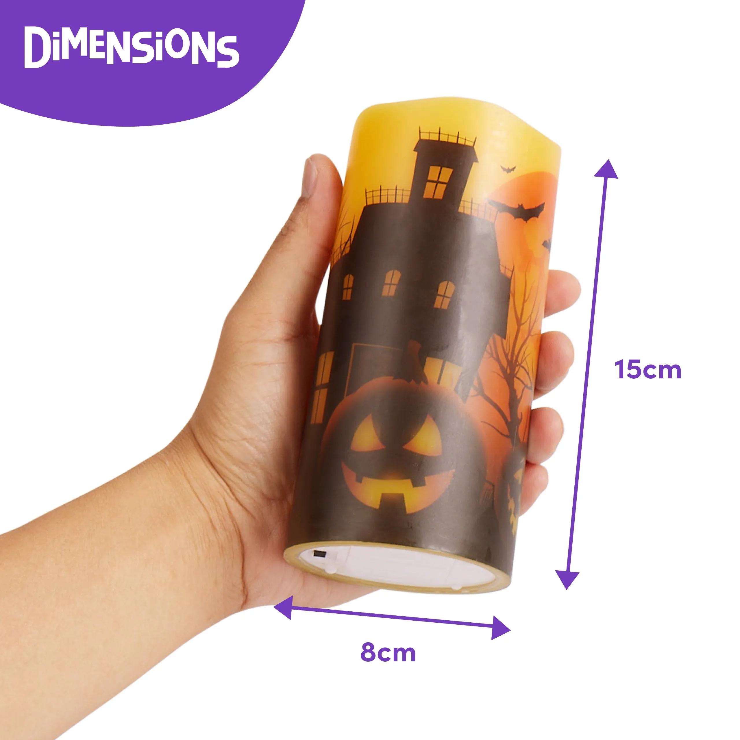 LED Flameless Wax Halloween Candles
