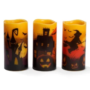 LED Flameless Wax Halloween Candles