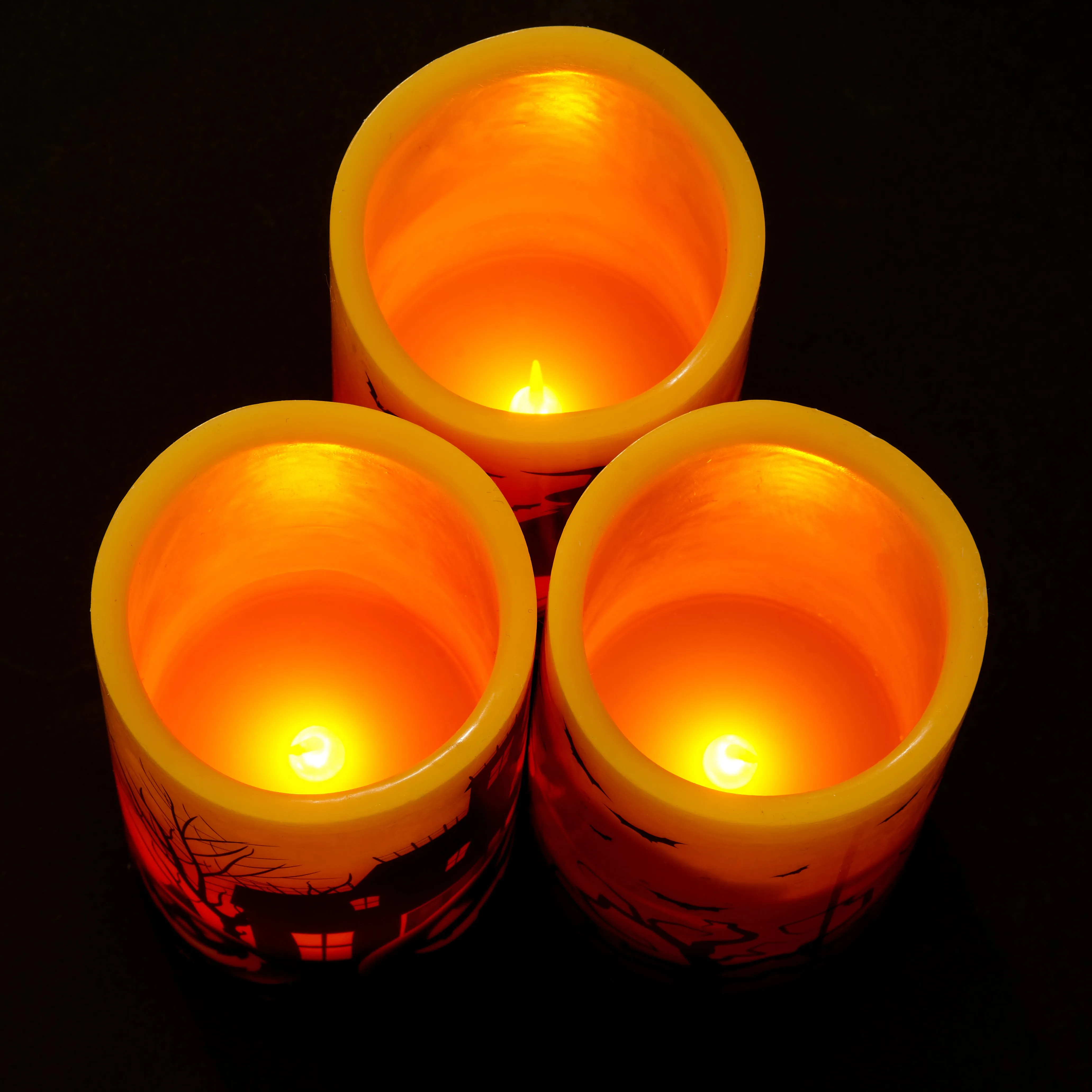 LED Flameless Wax Halloween Candles