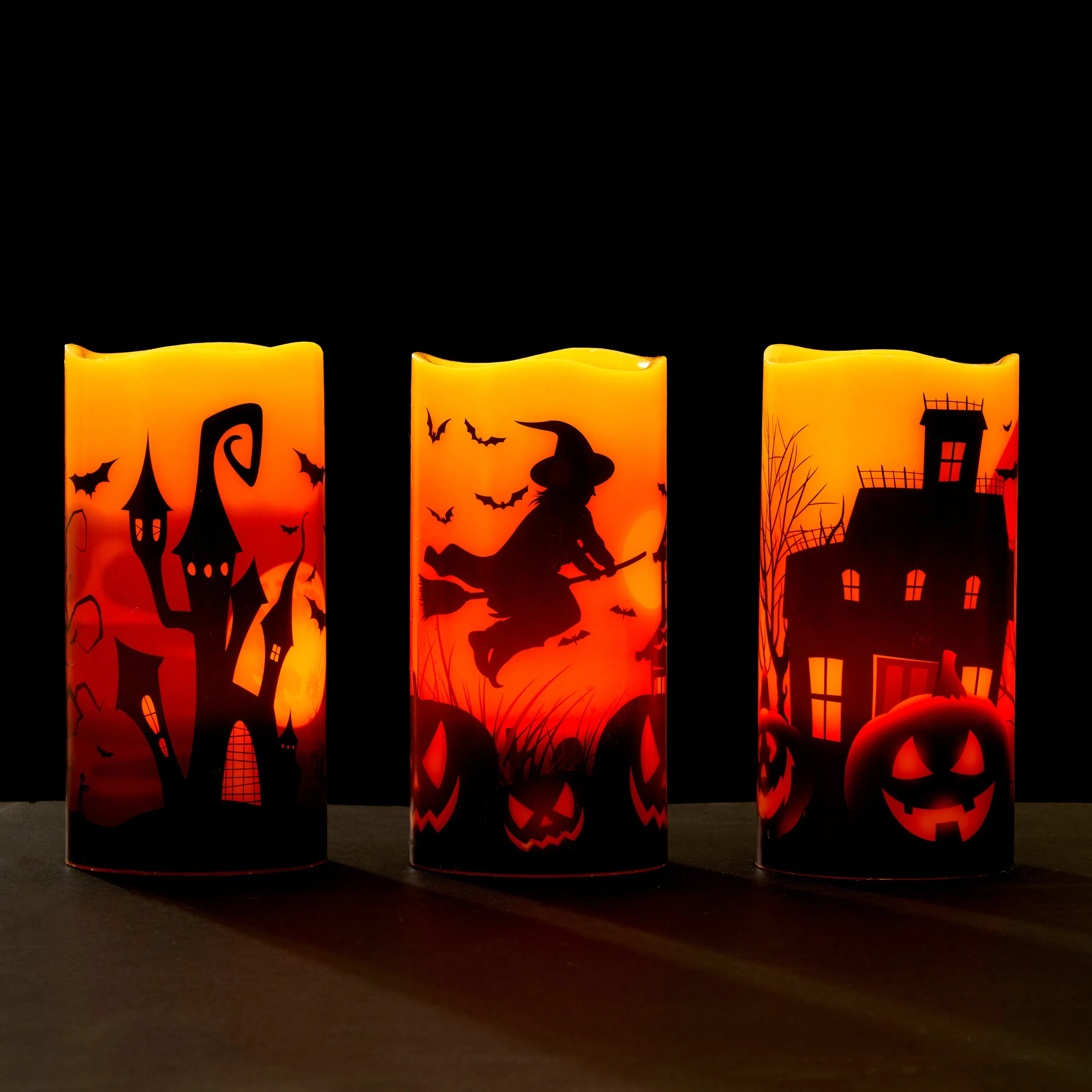 LED Flameless Wax Halloween Candles
