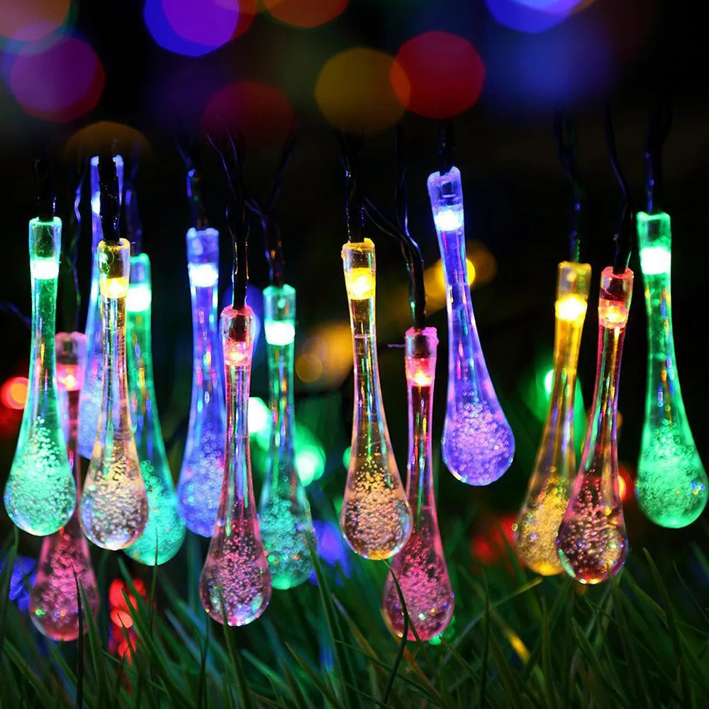 LED Outdoor Solar Water Drops