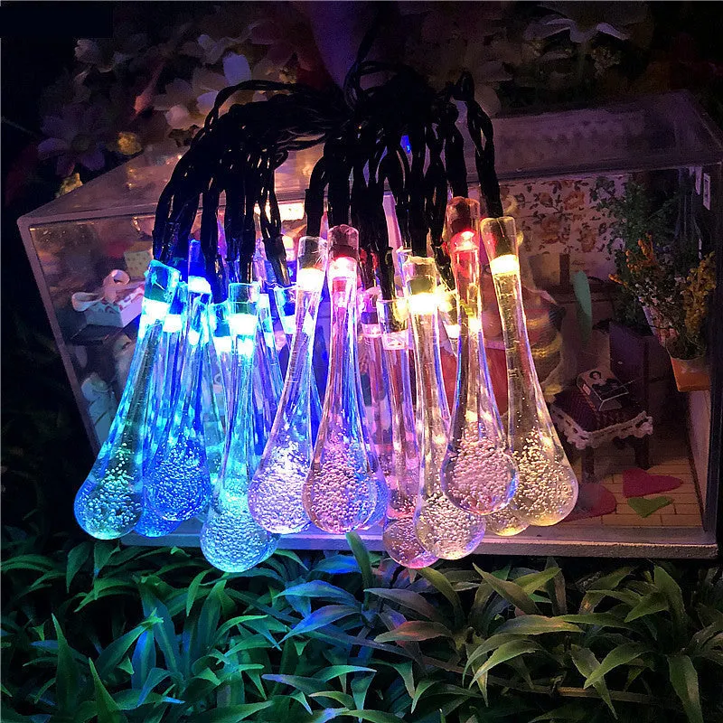 LED Outdoor Solar Water Drops