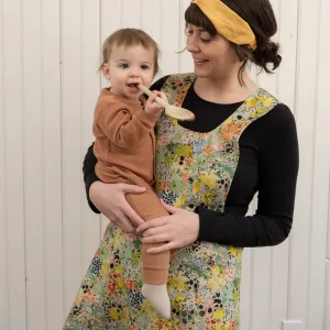 Lichen Bark Cotton Pinafore Apron