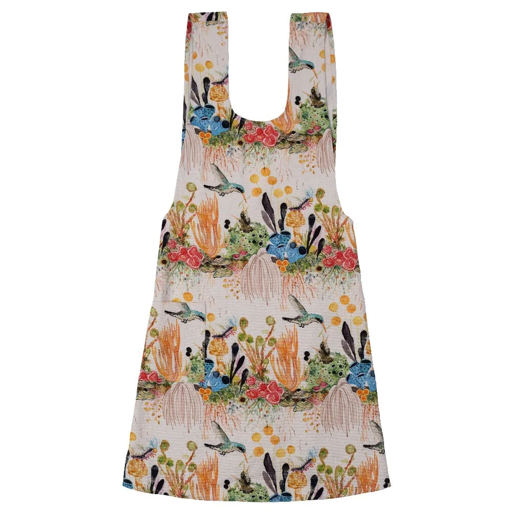 Lichen Jungle Cotton Pinafore Apron