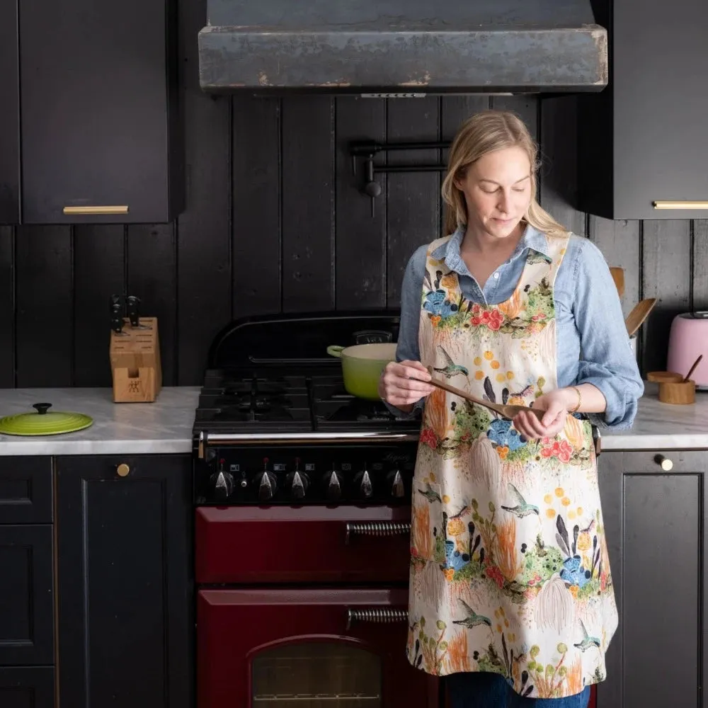 Lichen Jungle Cotton Pinafore Apron