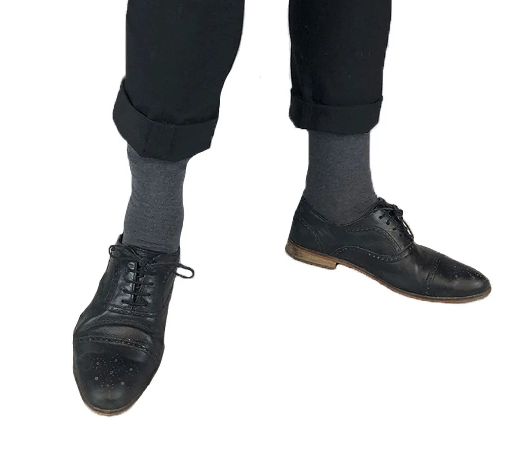 Light Grey Marl Luxury Cashmere Blend Socks