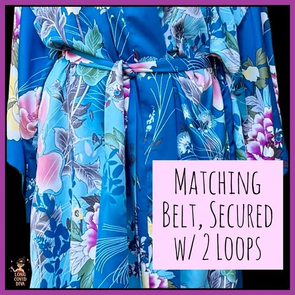 🌺LIKE NEW/Natori/Full-Legth, 100% Satin, Luxury Robe, w/ Belt/XL