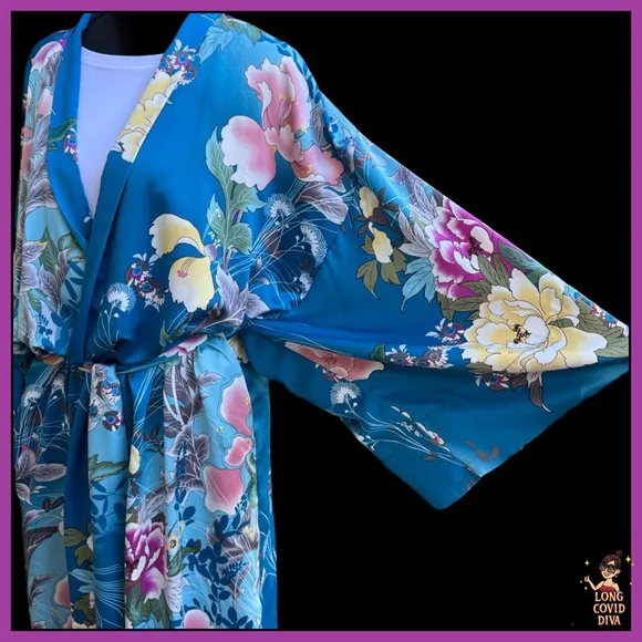🌺LIKE NEW/Natori/Full-Legth, 100% Satin, Luxury Robe, w/ Belt/XL