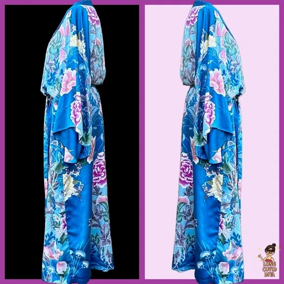 🌺LIKE NEW/Natori/Full-Legth, 100% Satin, Luxury Robe, w/ Belt/XL
