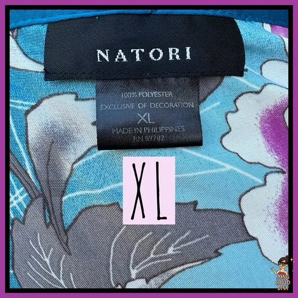 🌺LIKE NEW/Natori/Full-Legth, 100% Satin, Luxury Robe, w/ Belt/XL