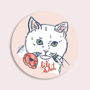 Lil Shit Cat Sticker