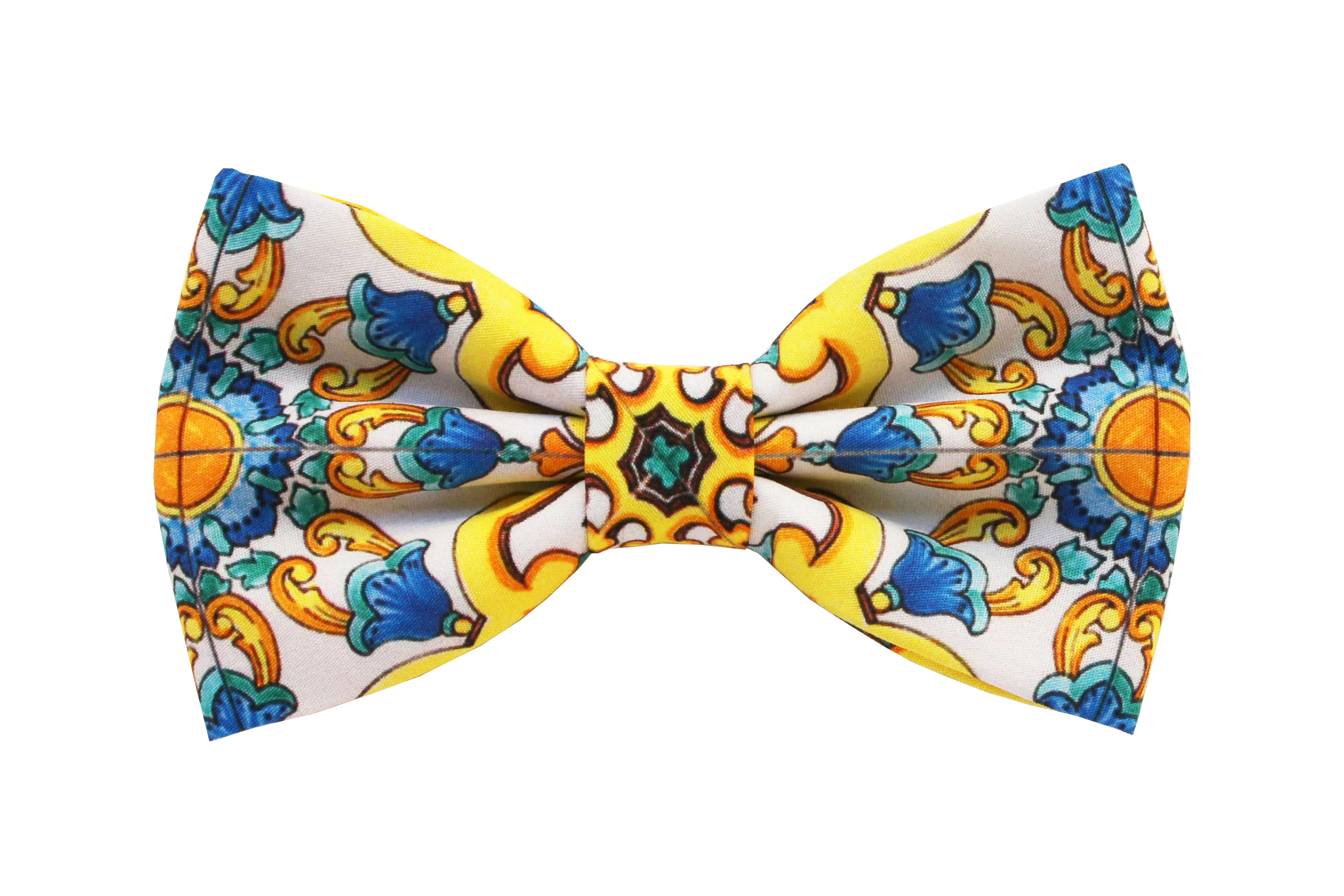Limited Edition White Majolica Papillon Bow Tie