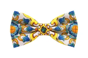 Limited Edition White Majolica Papillon Bow Tie