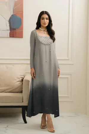 Lulusar Luxury Silk Hand Made Embroidered Collection Runial Dress
