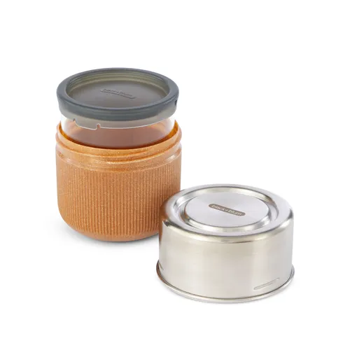 Lunch pot Glass Black Blum 450 ml Mandel GR-LB-S014