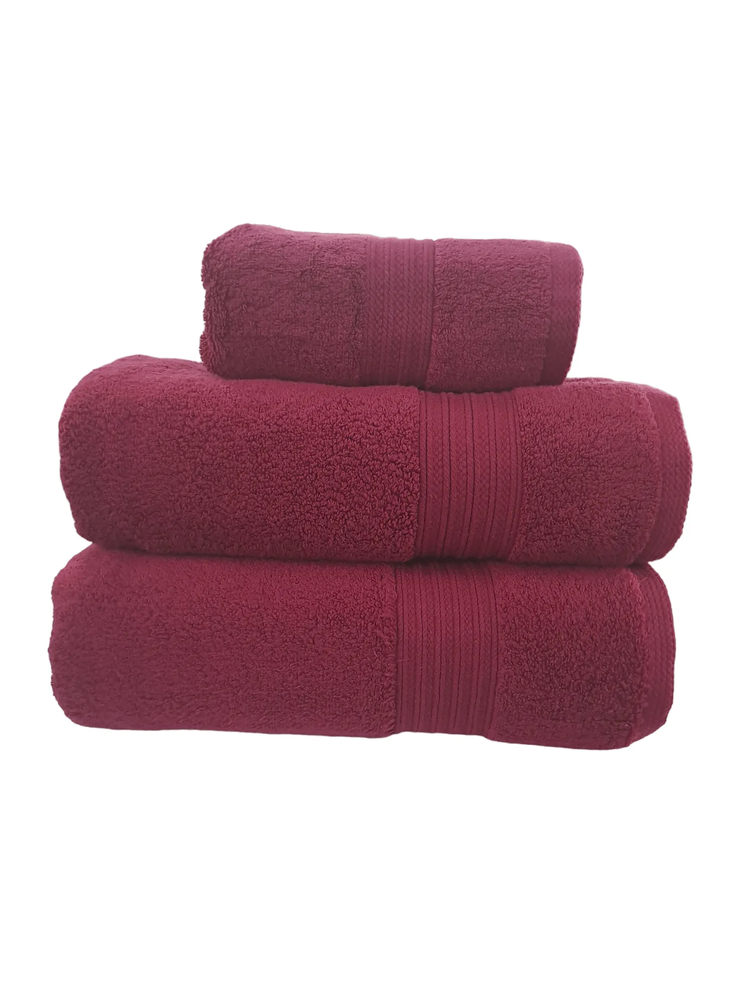 Luxury Zero Twist Cotton Towel Wine