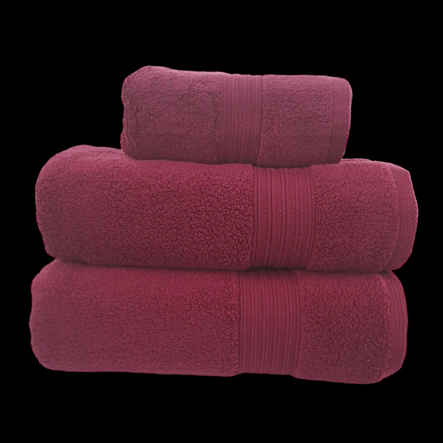 Luxury Zero Twist Cotton Towel Wine