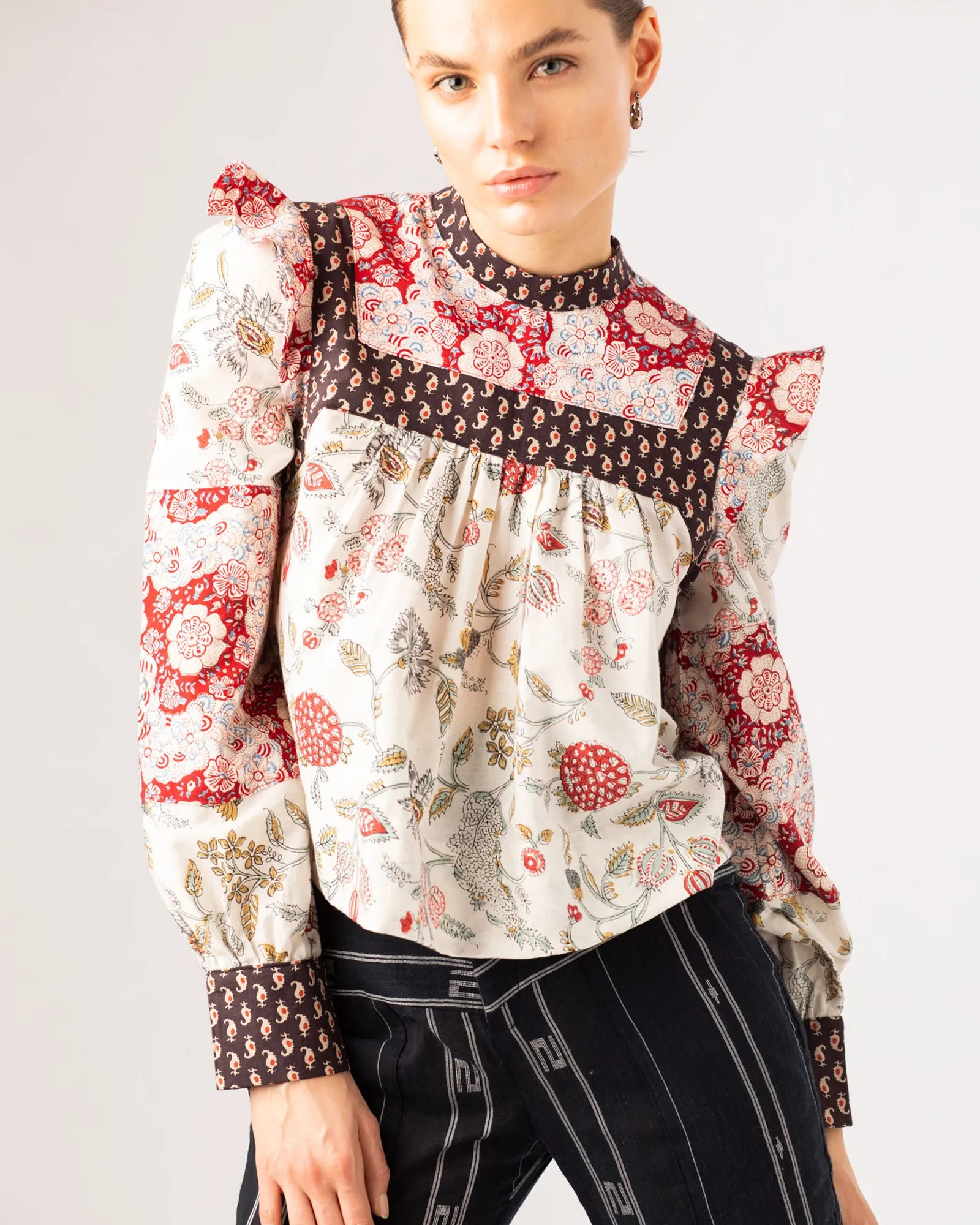 Madeline Patchwork Top