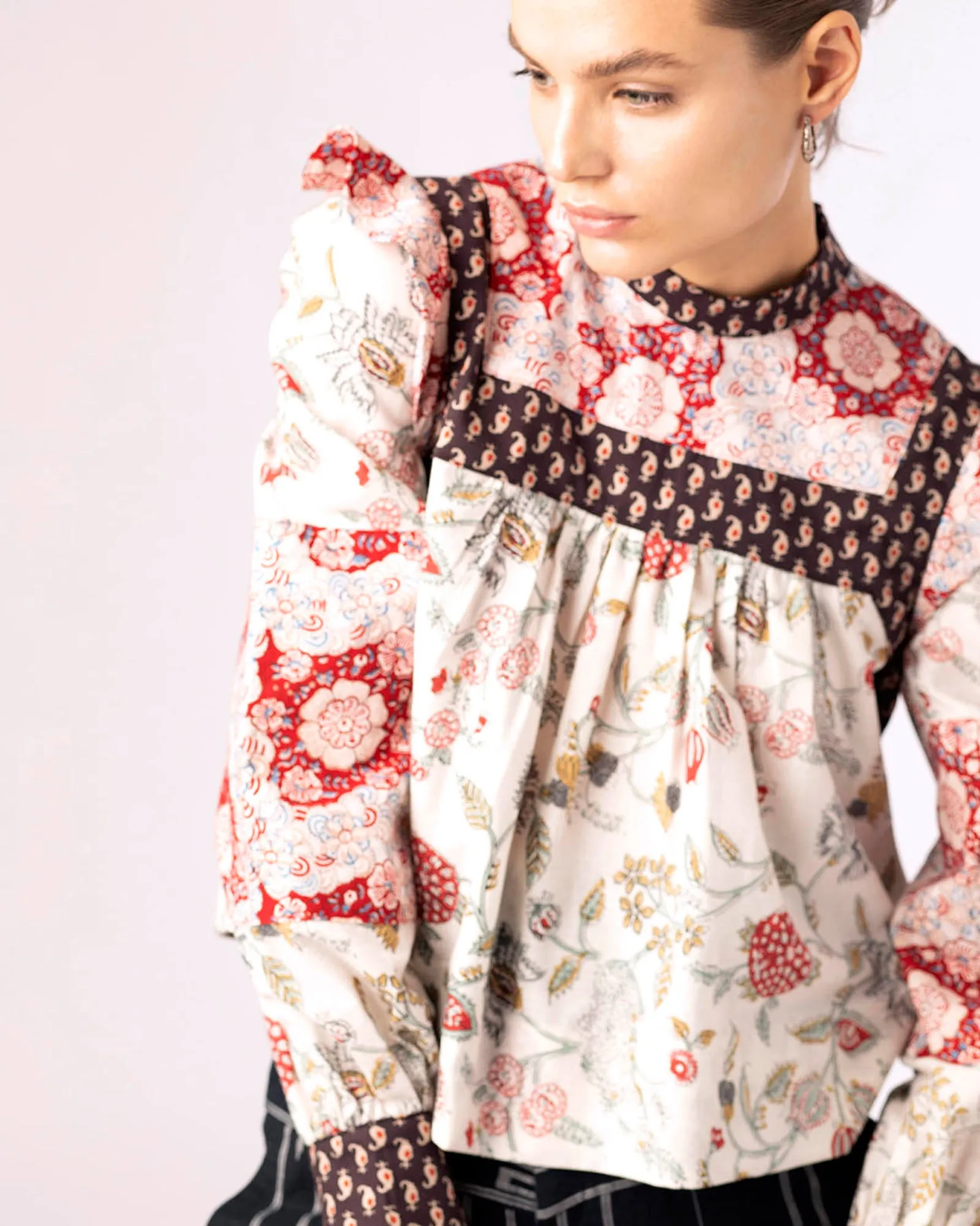 Madeline Patchwork Top