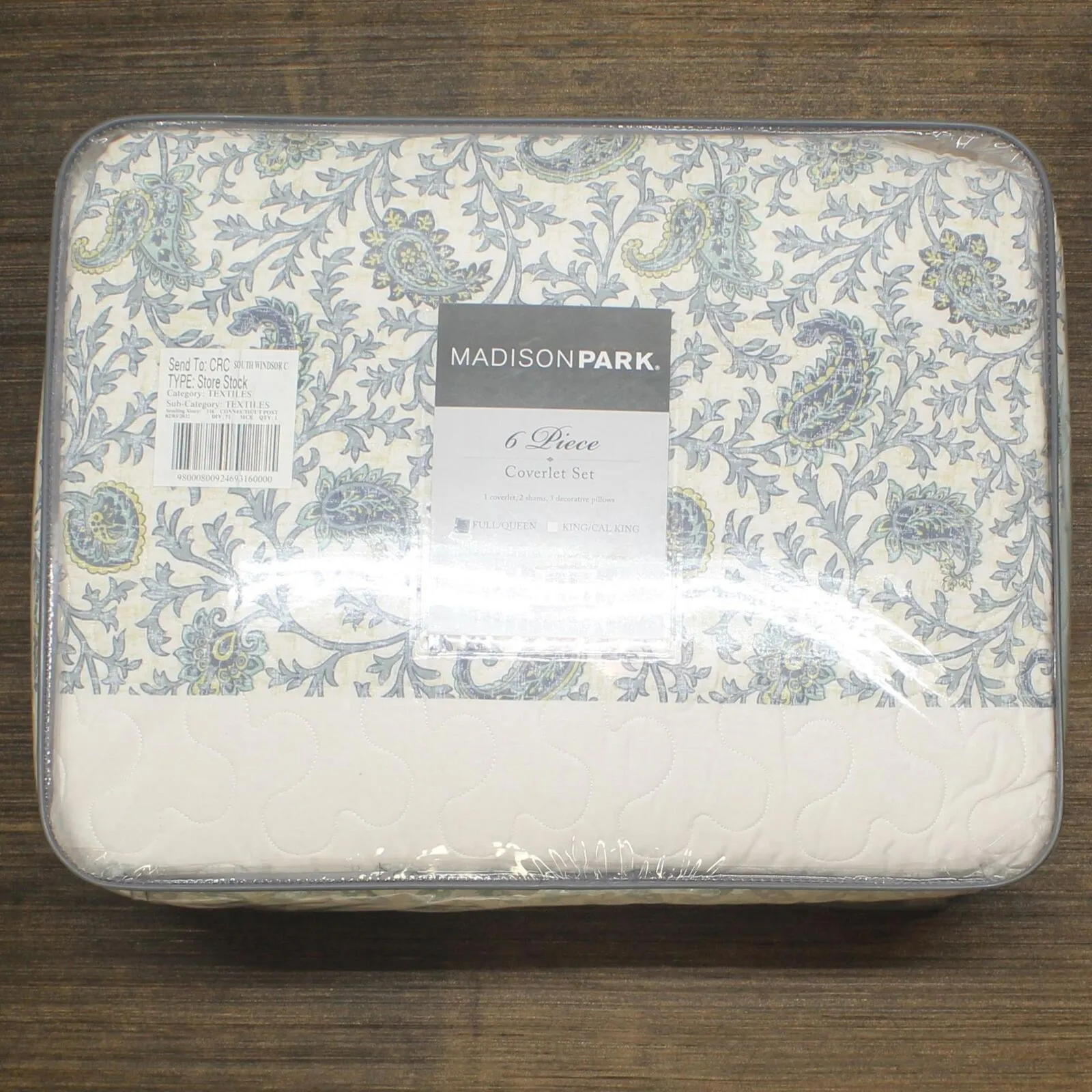 Madison Park Dawn 6-Piece Full / Queen Quilt Set Blue