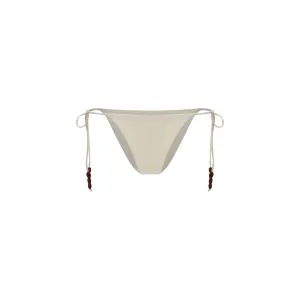 Magda Butrym Women Ivory Swimsuit Briefs Fabric Adjustable Straps Swimwear IT 36
