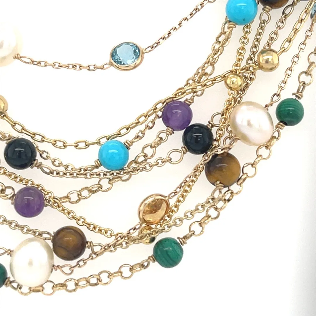 Malachite Bead Necklace