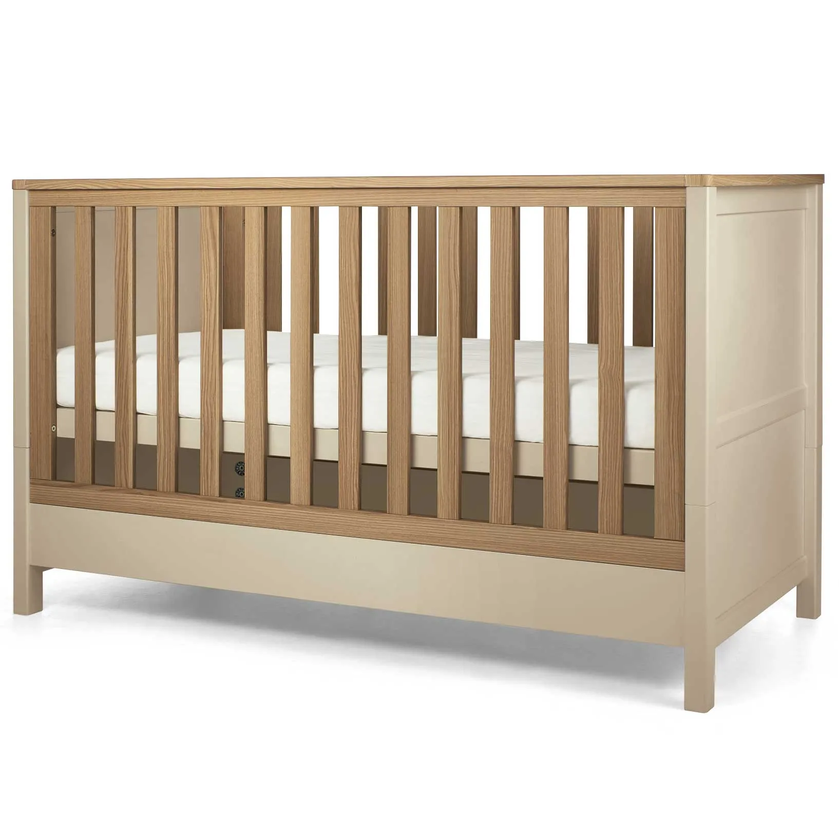 Mamas & Papas Harwell 2 Piece Cotbed & Dresser Roomset - Cashmere