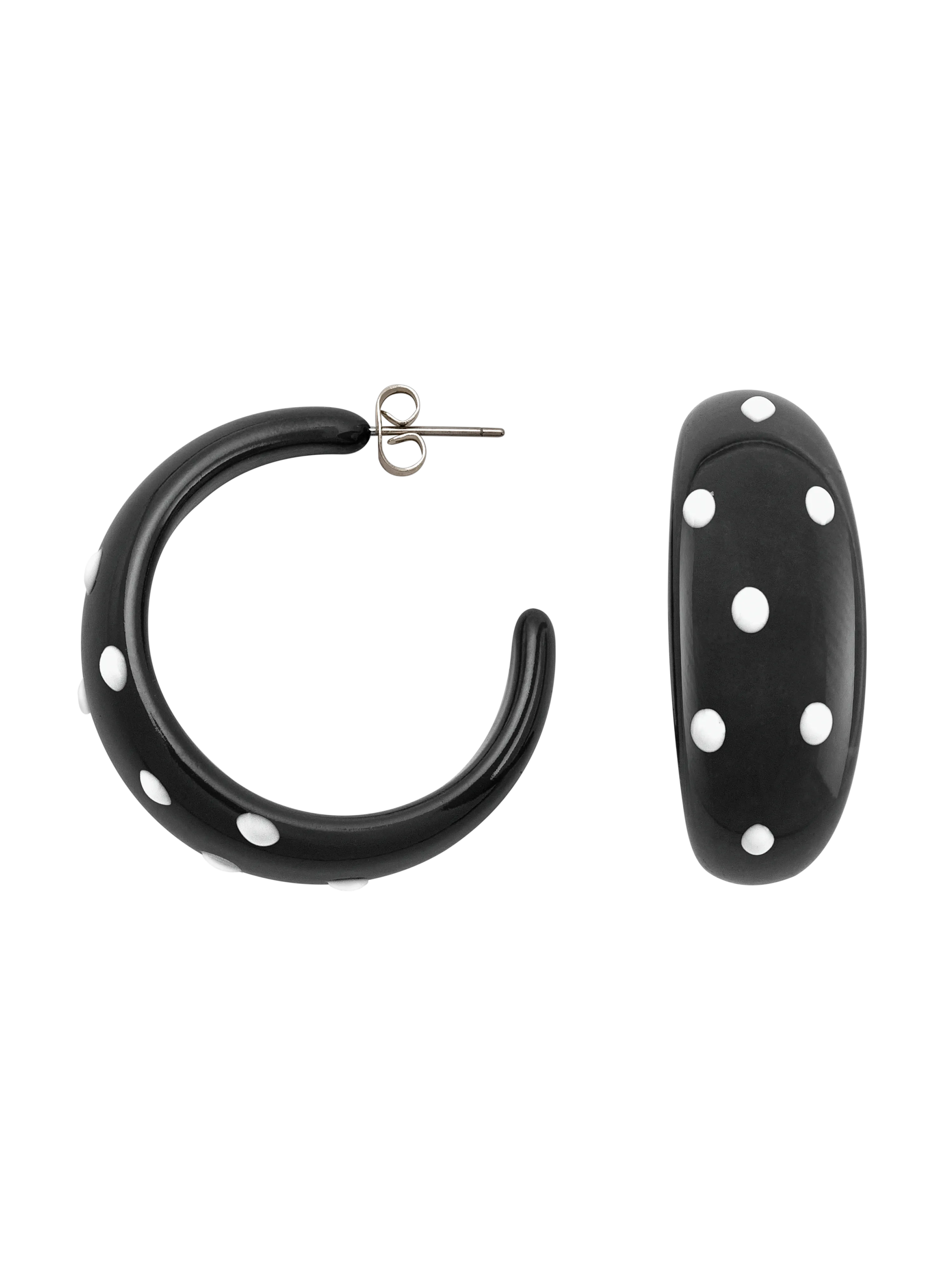 Mari Carmen Black Earrings