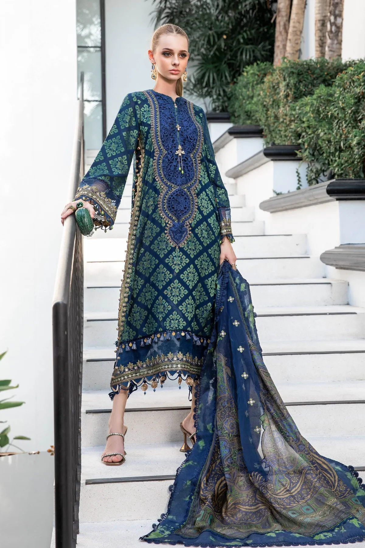 MARIA B | LUXURY LAWN 2023 | EL-23-08-Blue