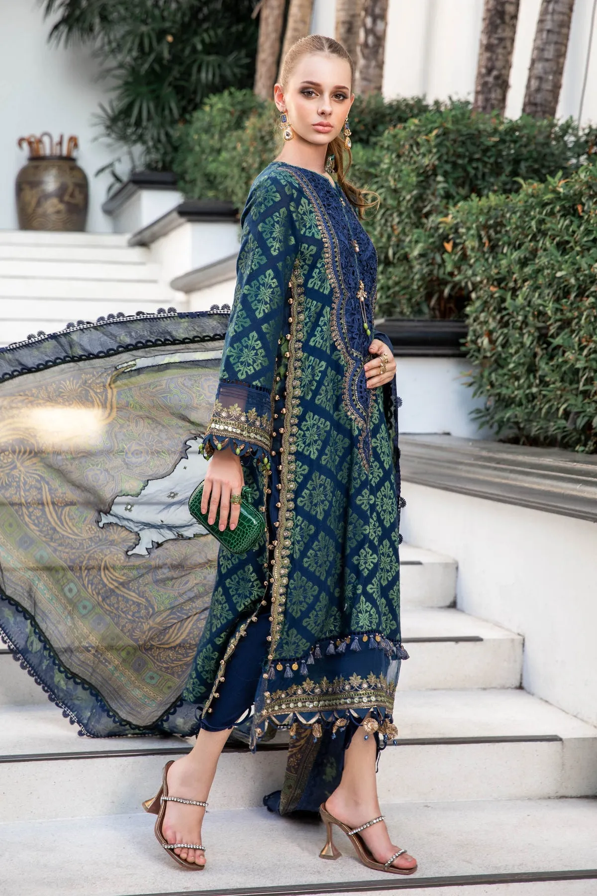 MARIA B | LUXURY LAWN 2023 | EL-23-08-Blue