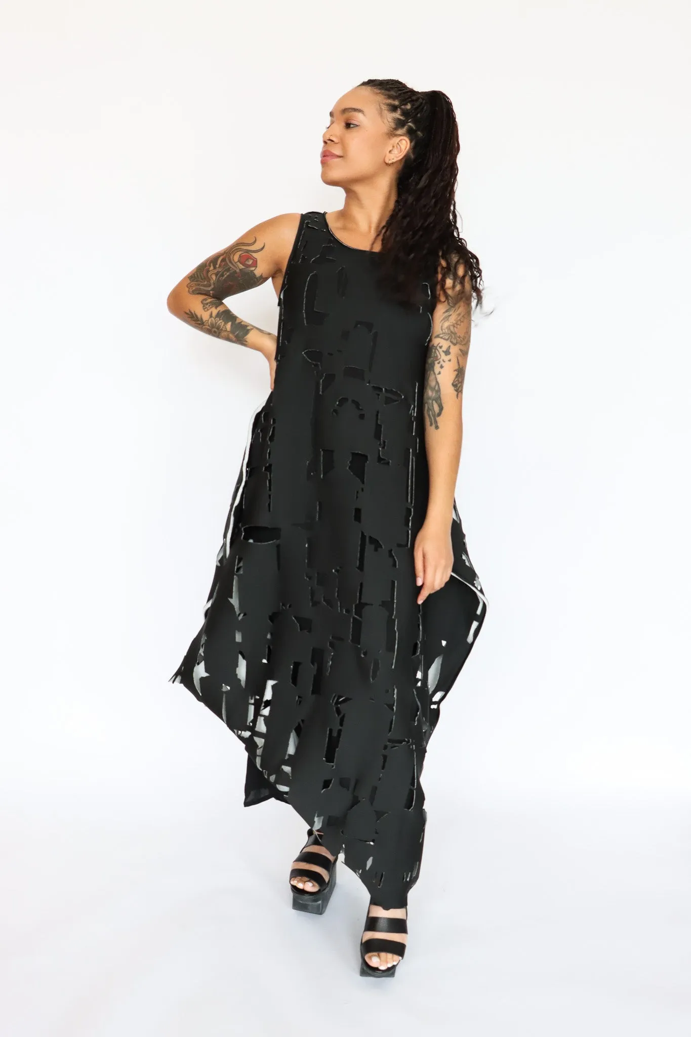 maria calderara Laser Cut Dress