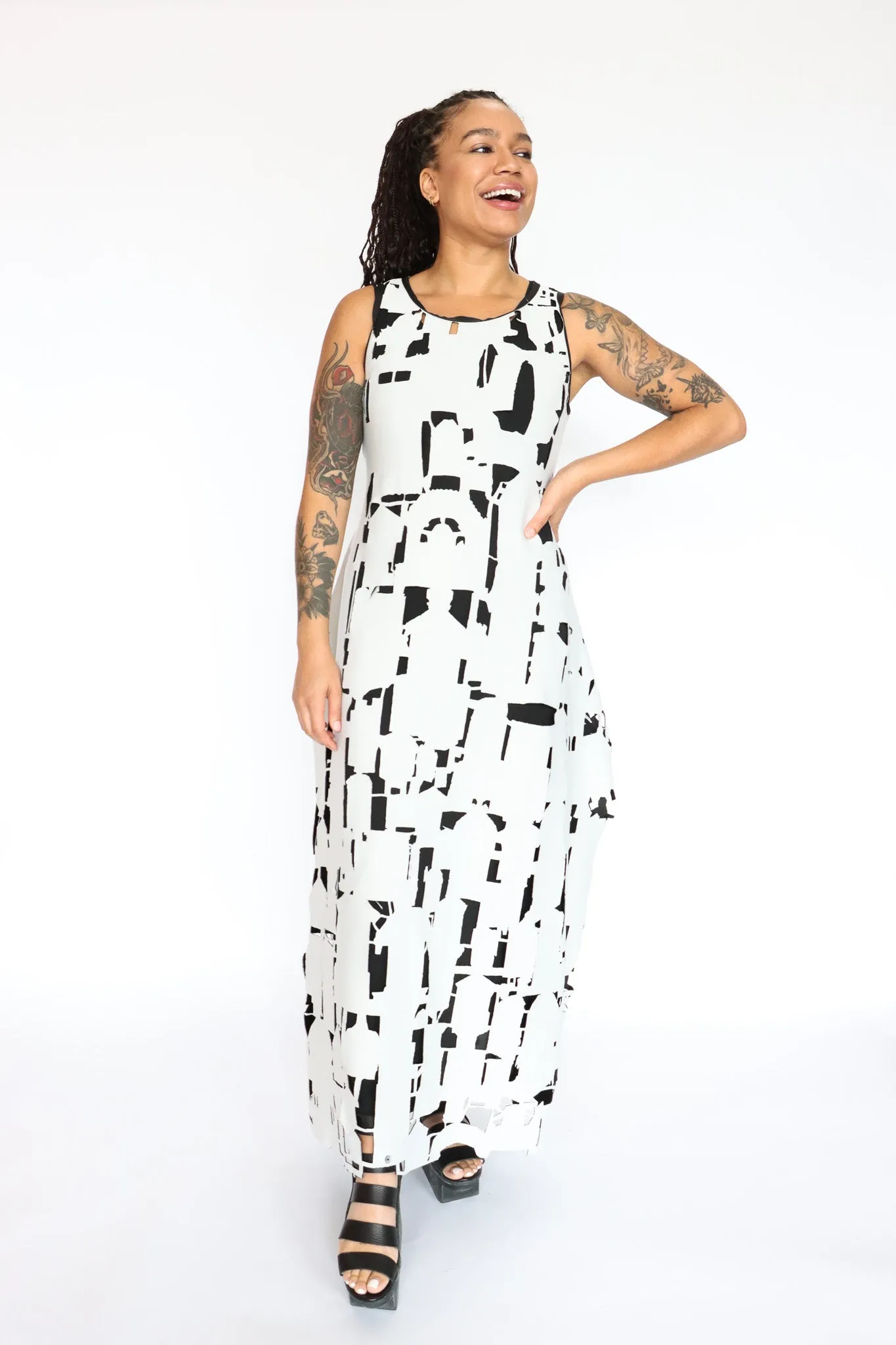 maria calderara Laser Cut Dress