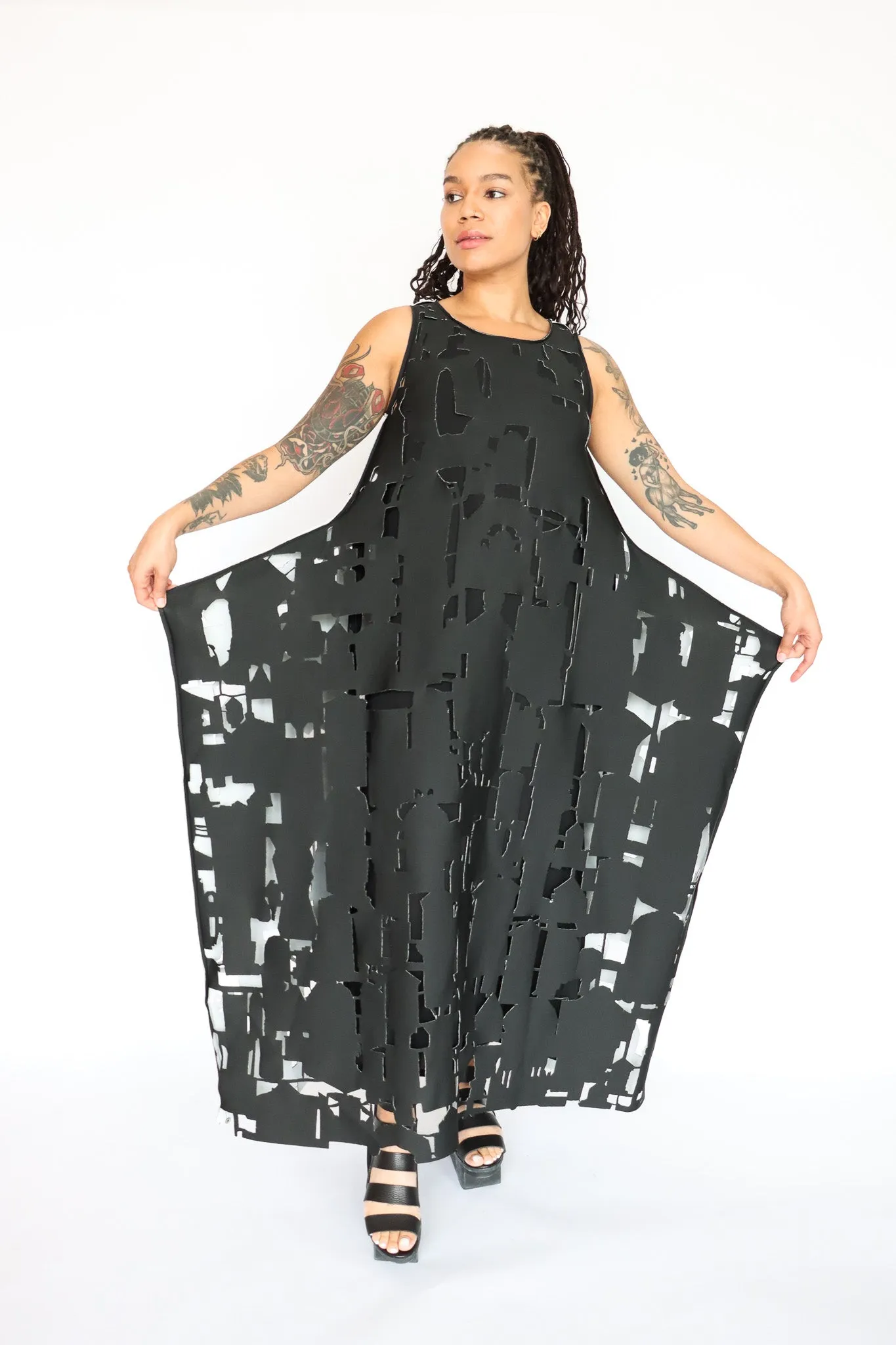 maria calderara Laser Cut Dress