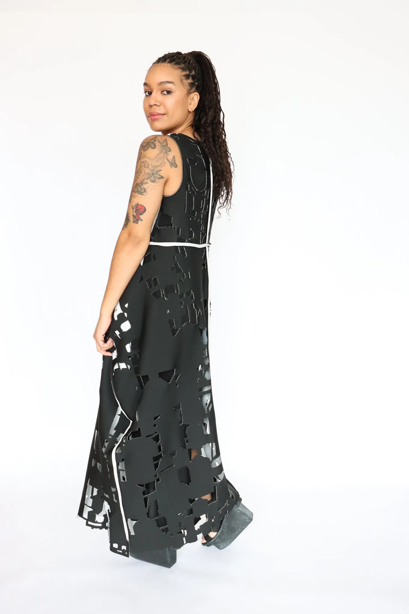 maria calderara Laser Cut Dress
