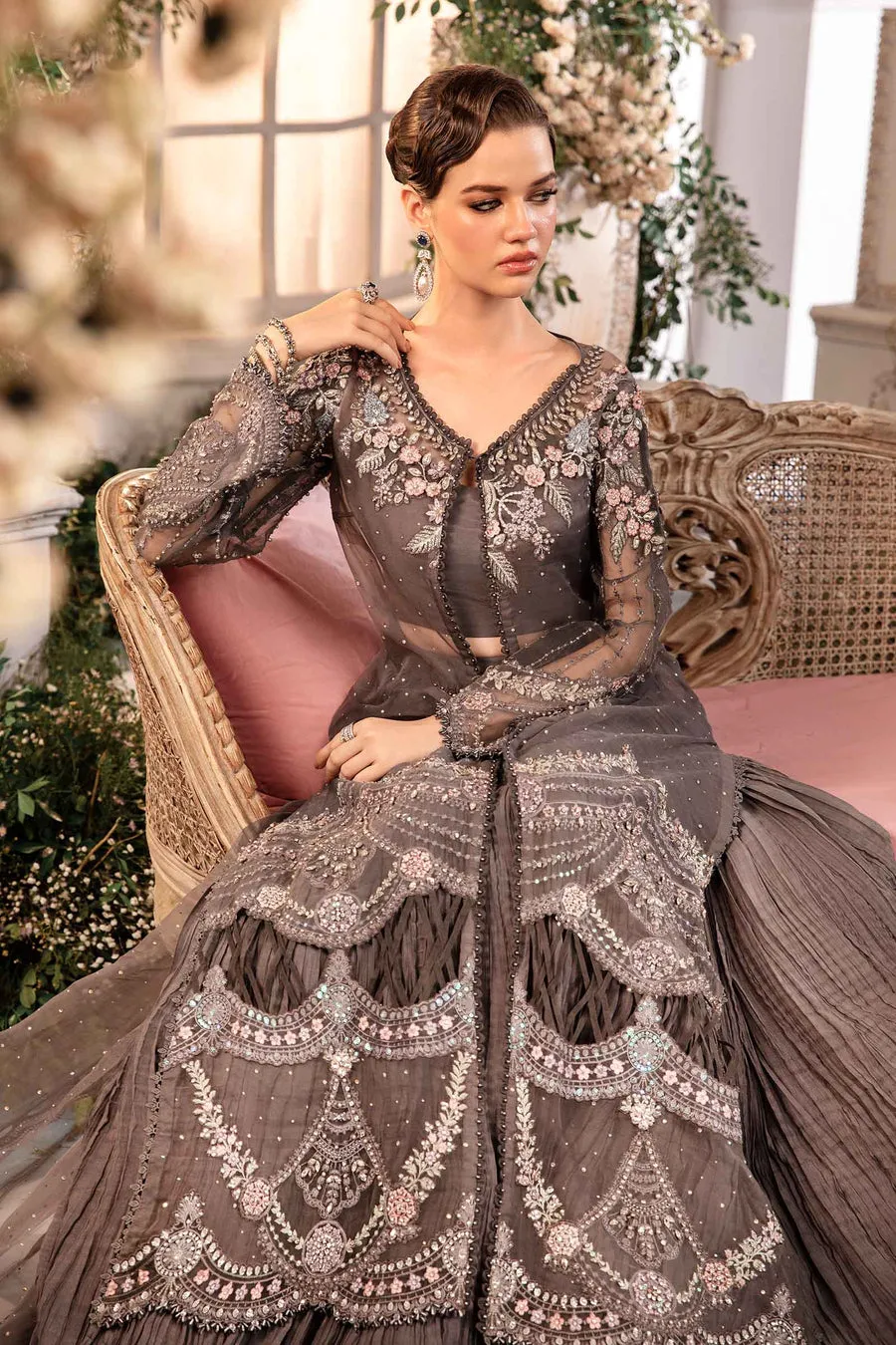Maria.B | Embroidered Organza Suit '24 | MBD-2902