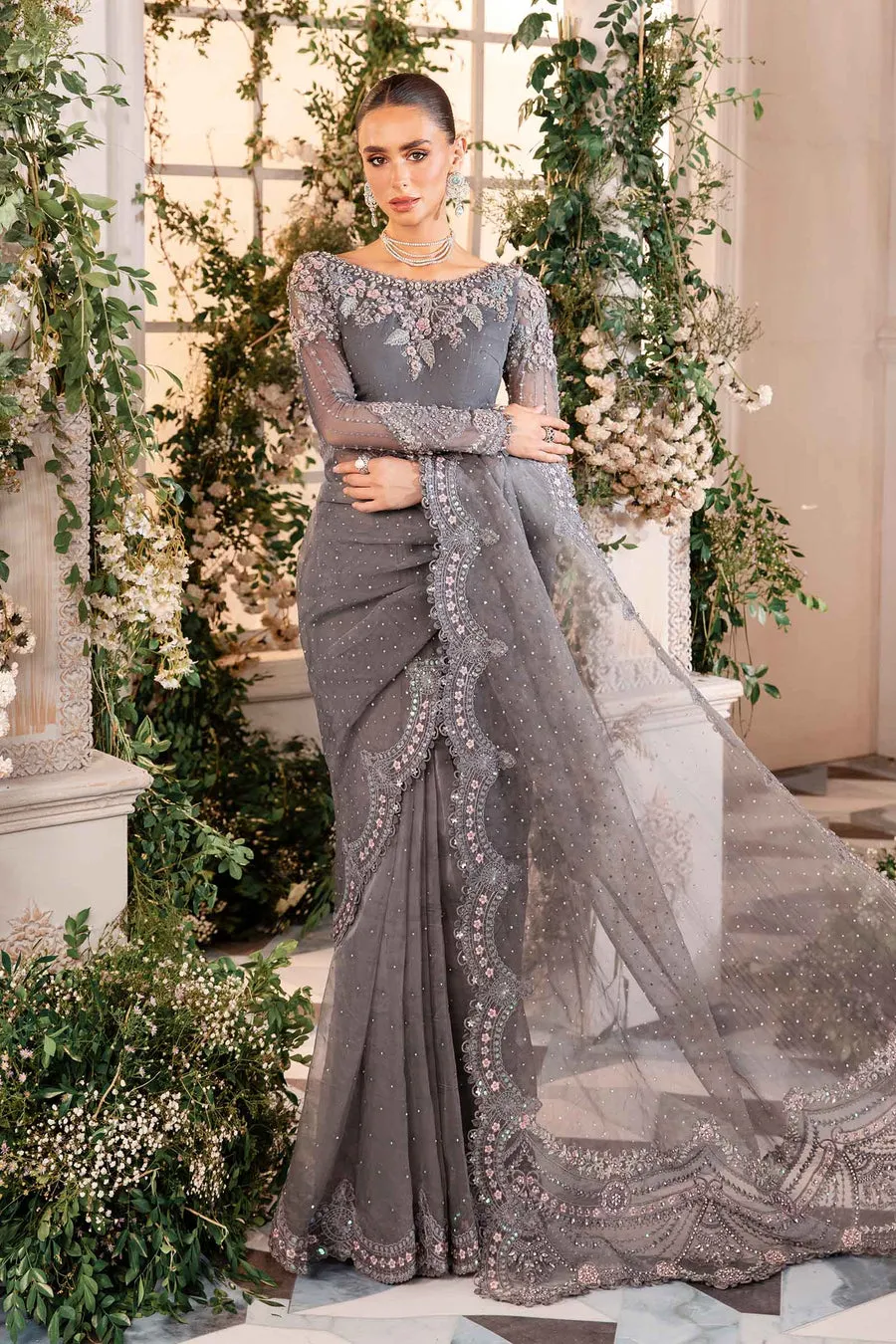 Maria.B | Embroidered Organza Suit '24 | MBD-2902