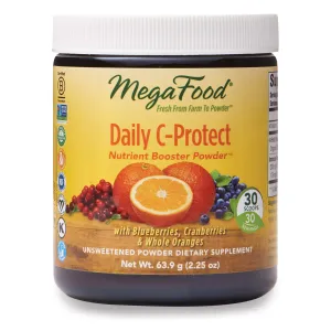 MegaFood Daily C-Protect Booster Powder - Polvo de refuerzo, hpco-bubt-bel01078, 1
