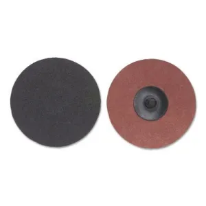 Merit Abrasives Silicon Carbide QC-T3, Aluminum Oxide, 2 in Dia., 100 Grit, 08834166155