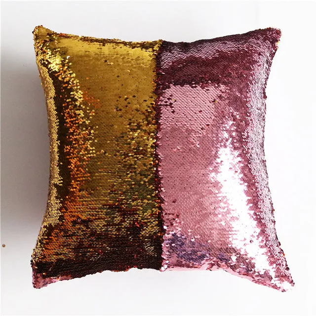 Mermaid Sequin Cushion Cover - 40cmX40cm -