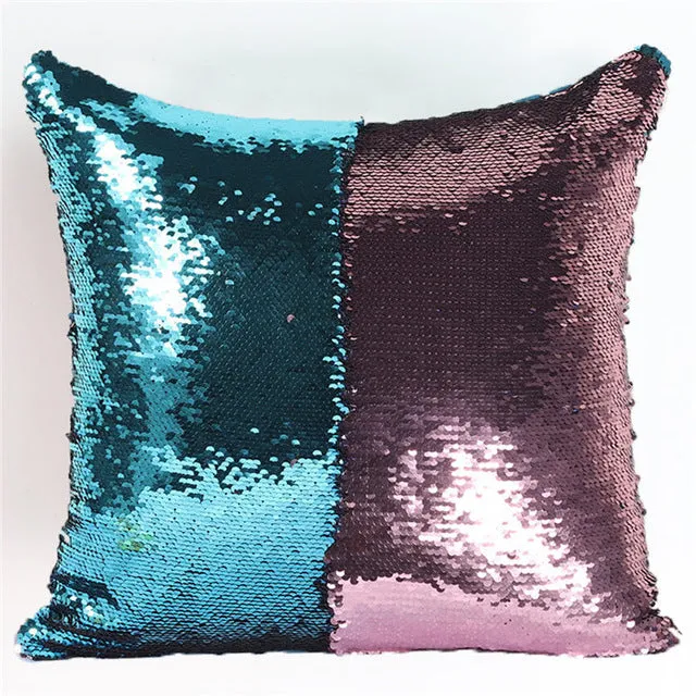 Mermaid Sequin Cushion Cover - 40cmX40cm -