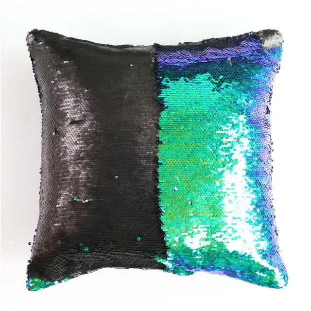Mermaid Sequin Cushion Cover - 40cmX40cm -