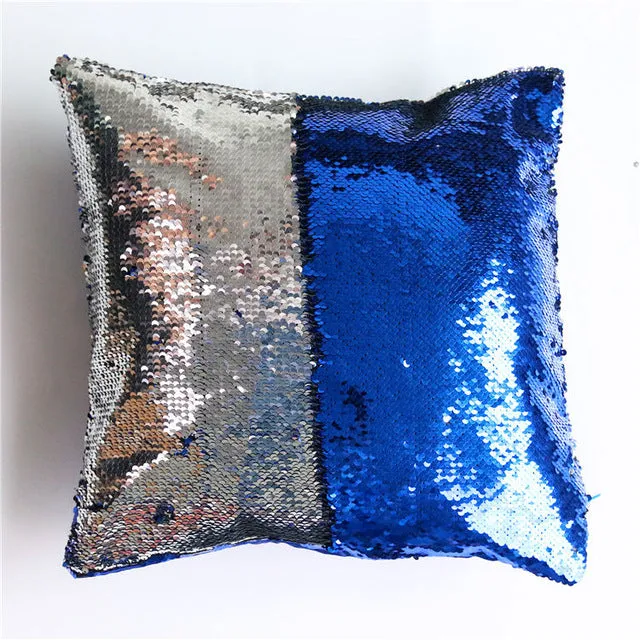 Mermaid Sequin Cushion Cover - 40cmX40cm -