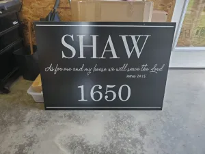 Metal Sign in Several Sizes 2-sided