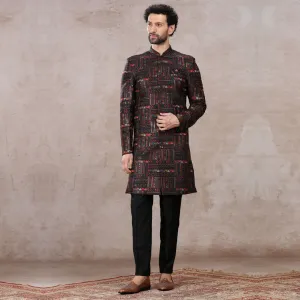 Moss Stone Sherwani for Men