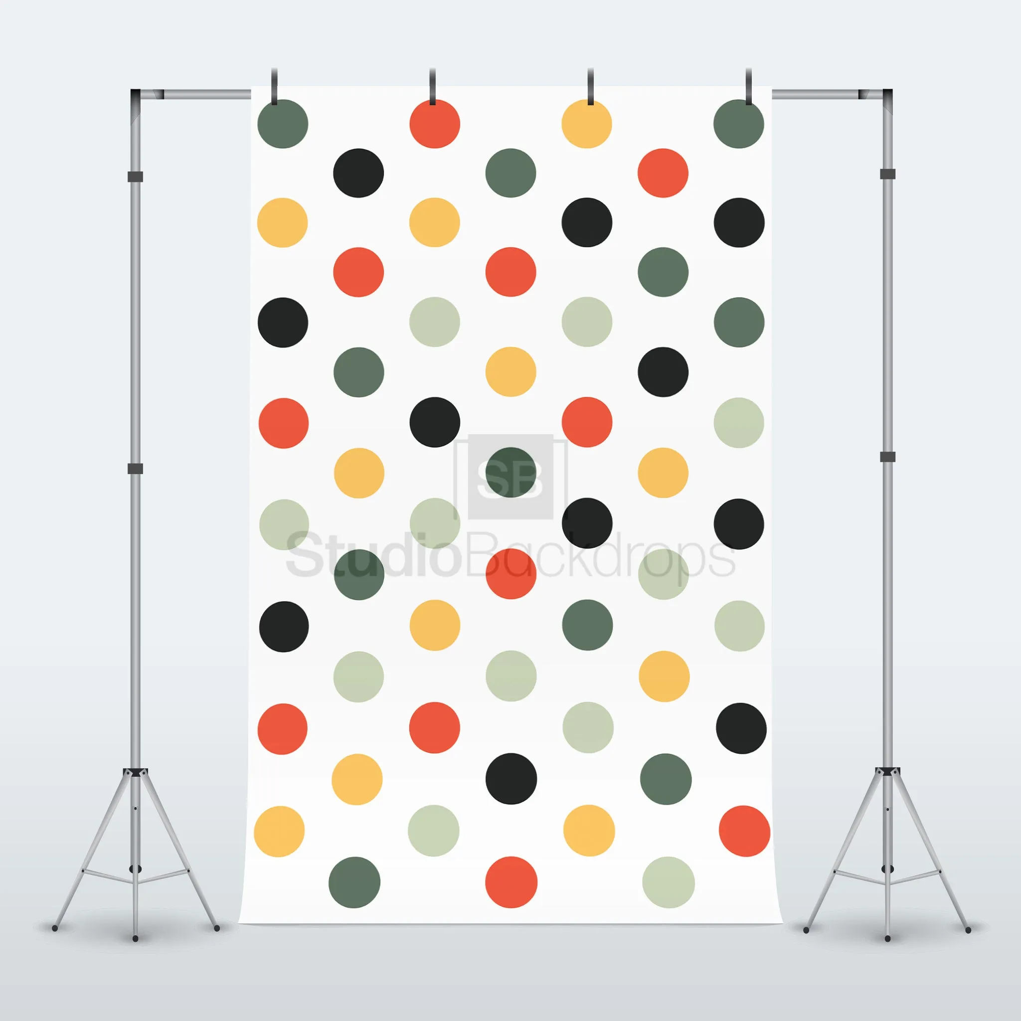 Multi Coloured Polka Dot Photography Backdrop BD-152-PAT